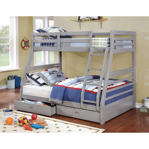 California III Twin Over Full Bunk Bed - Grey