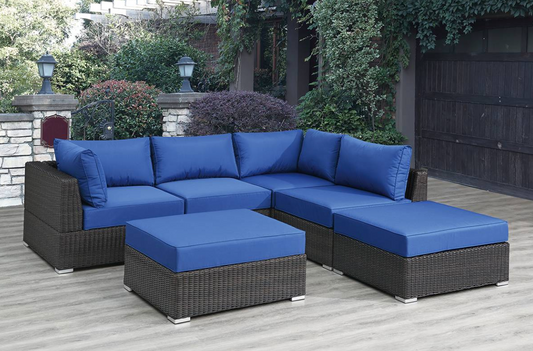 6-PCs Modular Patio Set Blue